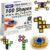 TOSY Magnetic Fidget Spinner Mini – 8 Building Blocks, 3-in-1: Convertible Fidget Spinner, Infinity Cube, 2×2 Puzzle Cube, Anti-Stress, STEM Sensor Magnetic Toy