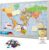 Pinboard World MAP-Xxl with Cork Memo Board Pins & 20 90×60 cm (XXL)