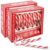 Christmas Candy Canes Strawberry Flavour – 24 Red/White Candy Canes, 12 g per Piece – in Red Gift Box – Perfect for Christmas Decoration, Tree Decoration & as Candy for the Christmas Plate