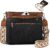RAINSMORE Women’s Medium Crossbody Bag with Card Slots, black/brown, Retro