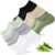 Bamboo 6/10 Pairs Women’s Trainer Socks 39-42 35-38, Breathable Ankle Socks, Invisible Ankle Socks, No Show Socks with Non-Slip Silicone
