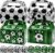 Pack of 12 Football Gift Boxes with Handle – 16 x 9.5 x 9.5 cm Football Theme Sweets Reusable Gift Boxes Kraft Paper – Decorative Small Gift Box for Football Friends Birthday Party