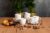 LIVELLO Amalfi Coffee Cups Set of 6, 12 Pieces – 6 Porcelain Coffee Cups with Saucers 250 ml, Large Coffee & Cappuccino Cups, Classic White, Elegant Coffee Service