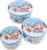 Pastry Tins Set of 3 Blue Christmas Motif S M L