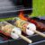 ivtivfu Nestbar Rolling Grill Basket, Removable Wooden Handle, 304 Stainless Steel, Outdoor Kitchen Grill Accessories for Vegetables, Garden Camping Gadgets for Gas Grill, Gifts Birthday Gift for Men, Dad