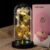 Mother’s Day Gift for Mum, Gifts for Women, Eternal Rose in Glass with LED Lights for Women, Artificial Preserved Flowers, Rose Gift for Anniversary/Valentine’s Day/Birthday/Wedding
