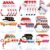 Outus 32 Pieces Christmas Notepad, Snowman, Santa Claus, Penguin