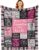 Gifts for Best Friend Flannel Cuddly Blanket (Pale Pink, 150 x 130 cm)