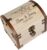 True Statements Personalised Treasure Chest with Engraving & Lock – Wedding Gift for Bride and Groom – Money Gift Packaging Wedding – Memory Box Treasure Chest – Wood, 14.5 x 11.5 x 13 cm