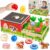 Montessori Toy from 1 2 3 Years Wooden Children’s Toy from 1 Year Motor Skills Plug-in Game for 1-3 Years Gift for Boys Girls from 12-18 Months Educational Farm Game Throwing Game Educational Game