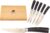 Steak Knife Set 6 Pieces Professional Chef’s Knife, Ergonomic Wooden Handle, Serrated Edge, Gift Idea with Wooden Box for Storage