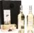Wein-Präsentkörbe – Geschenkset 2 x Weißwein aus Italien (Pipoli Bianco Basilicata IGP) mit Schokoladentrüffeln und dunkler Schokolade | 2 x 0,75 l