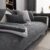 Sofa Cover Non-Slip Chenille Sofa Cover Dark Grey 70 x 150 cm