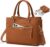 RAINSMORE Women’s Medium PU Leather Handbag, brown, Utility