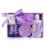 Accentra Shower Set Women Gift Set Lavender in Beautiful Gift Box – 4-Piece Care Set with Shower Gel, Body Lotion, Body Butter and Mesh Sponge – Gift Set for Valentine’s Day & Mother’s Day