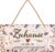 LANOLU Retro Tin Sign – Home Sign – Home is it the Most Beautiful – Housewarming Gift – Metal Signs Family Rules – Includes Jute Cord 16 x 32 cm
