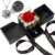 Lebana Eternal Rose with Heart Necklace and LED Lighting Gift Set for Women Mum Girlfriend for Birthday Christmas Valentine’s Day Wedding Anniversary Mother’s Day Red