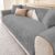 Sofa Cover, 90 x 160 cm, Sofa Protector, Non-Slip Sofa Cover for 1-4 Seater, Soft Couch Cover, Pure Cover for U-Shape, L Shape, Sectional Sofa, Corner Sofa Cushion for Winter (Light Grey)