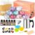 Yvgoov Candle Making Set Candle Making Accessories Scented Candle Gifts Candle Making Kit Soy Wax Fragrance Oils DIY Set Adult Craft Set as Women Gift (Marbled Pattern)