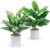 BTSD-home 2 Pack Fake Plants Kunstpflanze Tropische Kunstpflanzen wie echt pflanzen künstlich Balkon Wohnzimmer Schlafzimme Deko 2 Stück