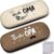Queekay 2 Sets of Grandma and Grandpa Gifts, Hard Shell Glasses Case with Cleaning Cloth, Christmas Gifts for Grandma and Grandpa, Birthday Anniversary
