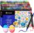Artecho Acrylic Pens 120 Colours, 0.5-5 mm Waterproof Dual Tip Marker