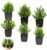 Small Artificial Plant 6 Pieces Artificial Plants Mini Artificial Flowers