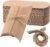ZEONHAK Pack of 150 Kraft Pillow Candy Box 13 x 8.8 cm Pillow Box with 150 Pieces Jute Cords, Pillow Gift Boxes for Anniversary, Birthday