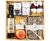 Brazilian Arabica Coffee, Fruit Tea, Raspberry Syrup, Kataifi Cookies, Jams and Honey in a Basket, 25 x 25 x 8 cm