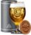 CROWNLY CRYSTAL® Personalised Beer Glass with Engraving – Advent Calendar for Men, Gift for Dad, Grandpa – Birthday Beer Gift (C)