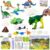 BONNYCO Dinosaur Toy Painting Set 16 Figures Dino Craft Set Kids Toy They Glow in the Dark Dinosaur Crafts Gifts for Children 3 4 5 6 7 8 9 10 Years Birthday, Christmas
