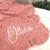 Baby Blanket Embroidered with Name 100 x 80 cm 100% Cotton