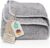 LAYNENBURG Premium Cotton Terry Blanket 150 x 200 cm – Thin, Lightweight and Cooling Summer Blanket – as Sofa Blanket, Quilt and Terry Blanket (Grey)