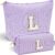 Parima Gifts for Girls Women Children Cosmetic Bag with Letter L
