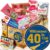 Wein-Präsentkörbe – Willkommen im Club 40 – ONostalgie-Bonbon-Set – Geburtstag 40. Freundin