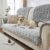 beeweed Corduroy Sofa Cover 2 3 4-Seater Sofa Blanket Washable Grey Universal Sofa Cover Living Room Furniture Protection Soft Pet Mat (Light Grey, 70 x 150 cm)