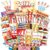 Mega XXL Chocolate Box | 50+ Chocolate Bars & Sweets | Colourful Brands Mix | Gift Box for Family Children Office | Gift Idea | Nerve Food Supply | Candy Box | Candy & Bar