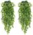 YMIFEEY Set of 4 Hanging Plants Artificial Bamboo Leaves 80 cm Indoor