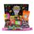 Brain Blasterz Sour Candy Small Gift Box, Brain Breakerz, Chew Bar, Lollipops, Sour Gum, Apple, Strawberry, Watermelon, Cola, Lemon, Orange, Halloween Candy