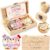 ZJTAPE Gift for best friend and partner, birthday memory, wooden box