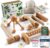 HELDSON Wooden Massage Set 6 Pieces – Massage Set for Foot, Head & Back