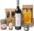 Wein-Präsentkörbe – The Wine Guys Geschenkset Geschenkkorb „Tavola Italiano“ mit piemontesischen Delikatessen und Chianti, Antipasti, Pesto Ligure, Gewürzöl 75 cl