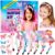 Pourbibi Unicorn Gifts for Girls – Headband, Girls, Craft Set, Children, Hair Jewellery, Crafts, 4–8 Years, Christmas Gift, Birthday Gift, Advent Calendar