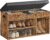 VASAGLE Shoe Bench with Seat, Storage Space, Padded, 80 x 30.3 x 44 cm