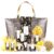 SPA LUXETIQUE Bath Spa Gift Set for Women, Beauty Wellness Set for Women, 15-Piece Birthday Gift with Shower Gel, Bubble Bath, Spacious Handbag, Ideal Valentine’s Day Gifts, Mother’s Day Gift