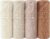 Bearmoss Molleton Cloths Baby 100% Cotton Soft Burp Cloths Baby, Breathable and Extremely Absorbent Muslin Cloth for Absorbent Muslin Cloths Pack of 4 60 x 60 cm (Brown)