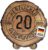 DARO Design Engraved Round Wooden Plaque, Gift for Anniversaries, Birthdays, Congratulations