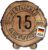 DARO Design Engraved Tree Disc for 15th Anniversary – Wooden Company Anniversary Gift – Service Anniversary Wooden Gifts with Engraving – Thickness 6 mm, Diameter 20 cm