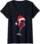Women’s Wine Glasses Santa Hat Christmas Cann’t Be Fun Without Wine V-Neck T-Shirt