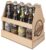 Mönchshof Beer Tasting 8 Wooden Carrier Beer Gift (8 x 0.5 L) Swing Bottle